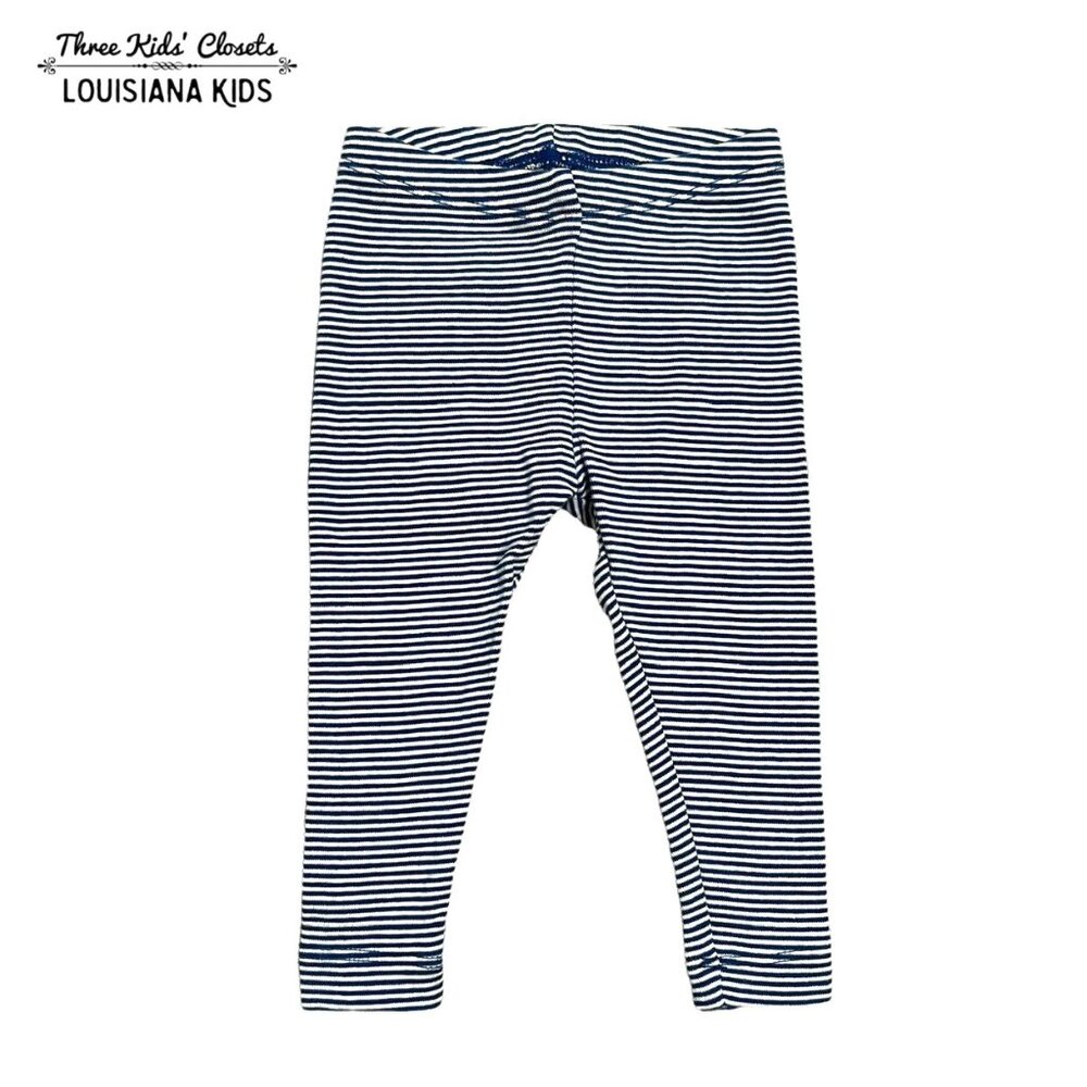 Tea Collection 6-9m Blue Striped Leggings